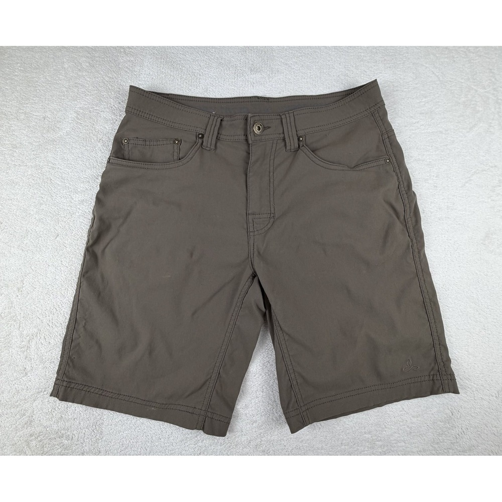 PrAna Brion Shorts Mens 30 Khaki‎ Tan Stretch Hiking Outdoor M3BRIO113